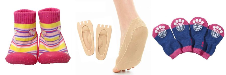 socks with silicone sole